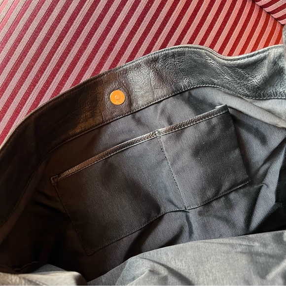 New, vintage, NWOT, PRESA large leather black bag - Picture 12 of 16